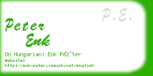 peter enk business card